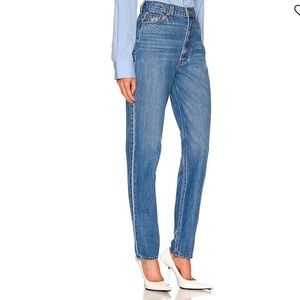 Mother SNACKS! High Waisted Twizzy Skimp tapered straight leg jeans size 26